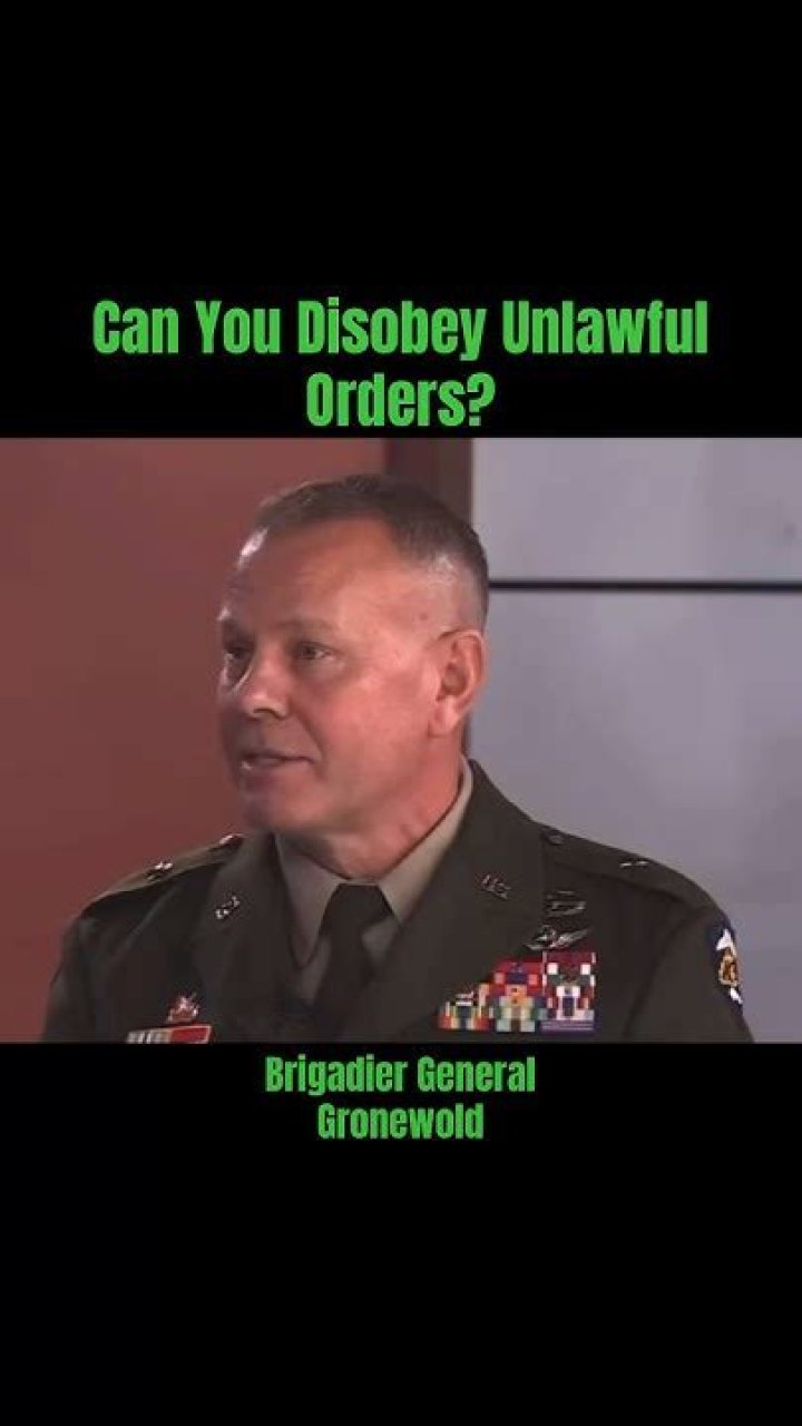 Can you disobey unlawful orders?