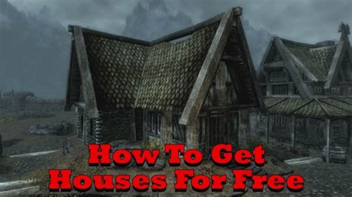 How do you get a free house in Elder Scrolls?