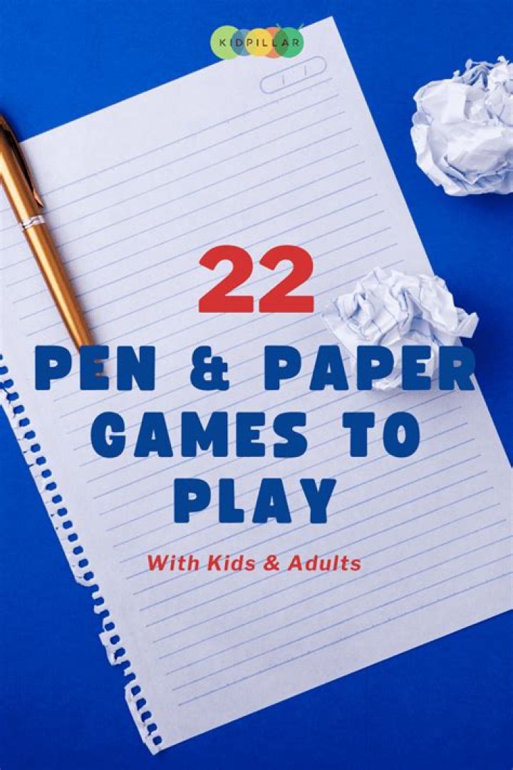How do you make a game with pen and paper?
