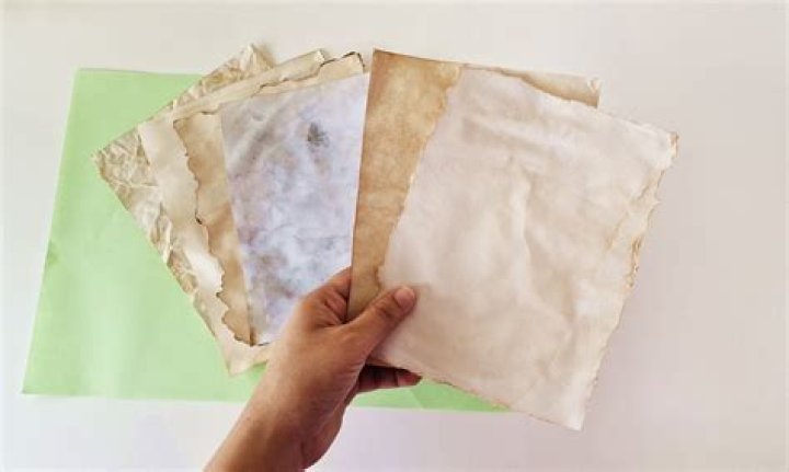 How do you make paper look old without tea or coffee?