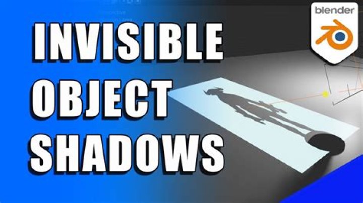 Would something invisible cast a shadow?